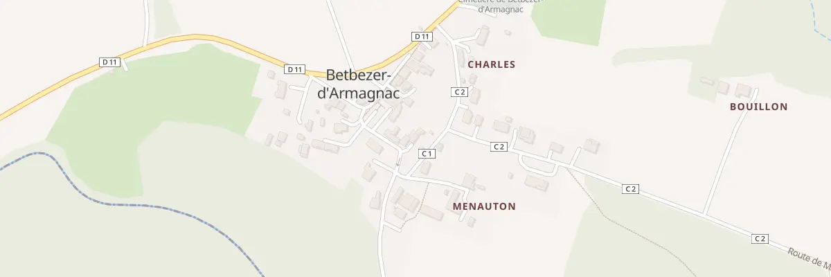 Plan du 10 Rte du Bas Armagnac à Betbezer-d’Armagnac