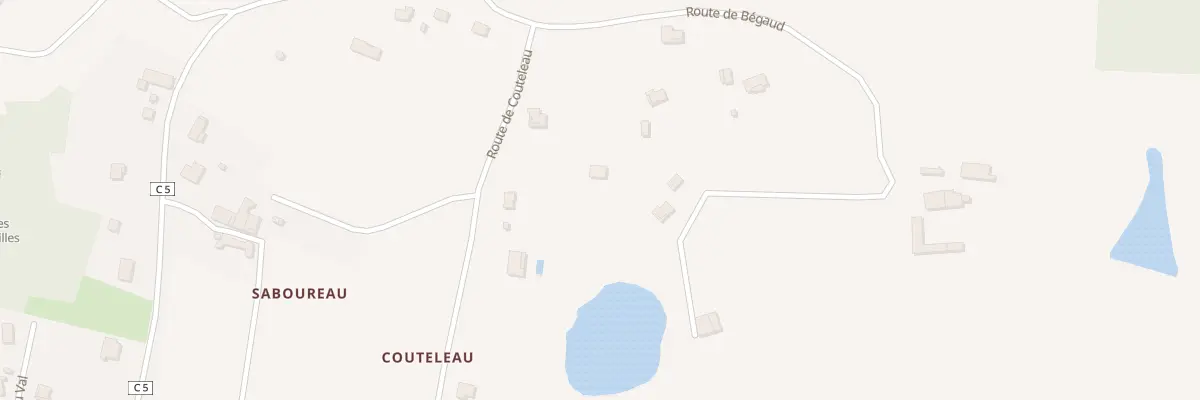 Plan du 5200 Couteleau à Montguyon