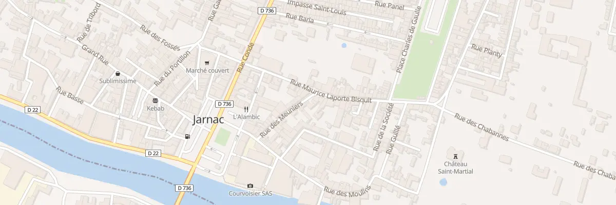 Plan du 26 Rue des Meuniers à Jarnac