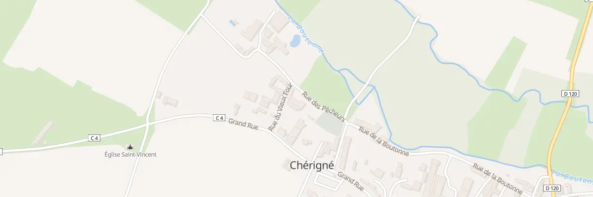 Plan du 1 Rue des Pêcheurs à Chérigné
