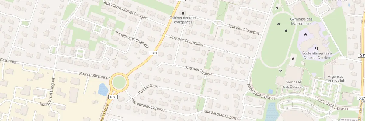 Plan du 7 Rue des Courtils à Argences