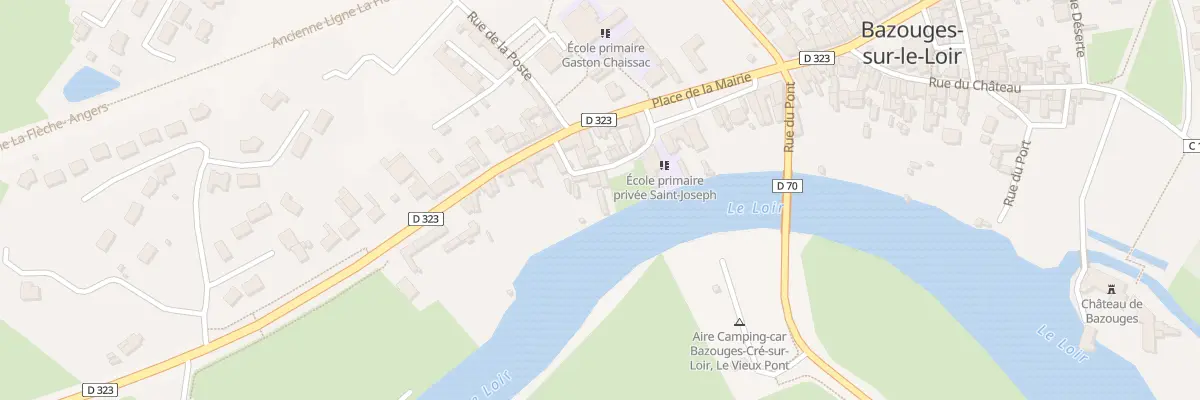 Plan du 6 Rue du Port Mahon à Bazouges Cré sur Loir
