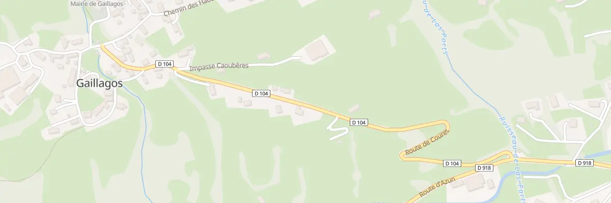 Plan du 6 Rte de Couret à Gaillagos