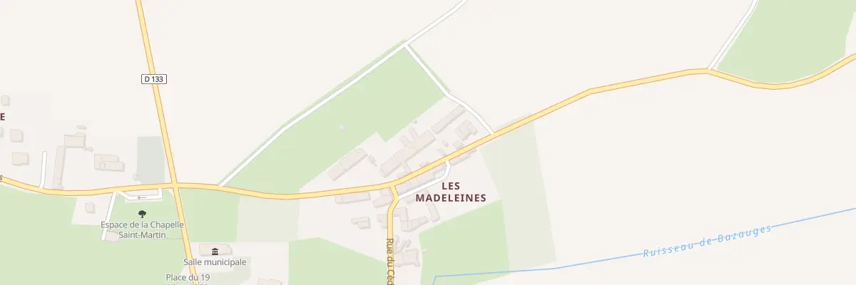 Plan du 11 Rte de la Moute à Bazauges