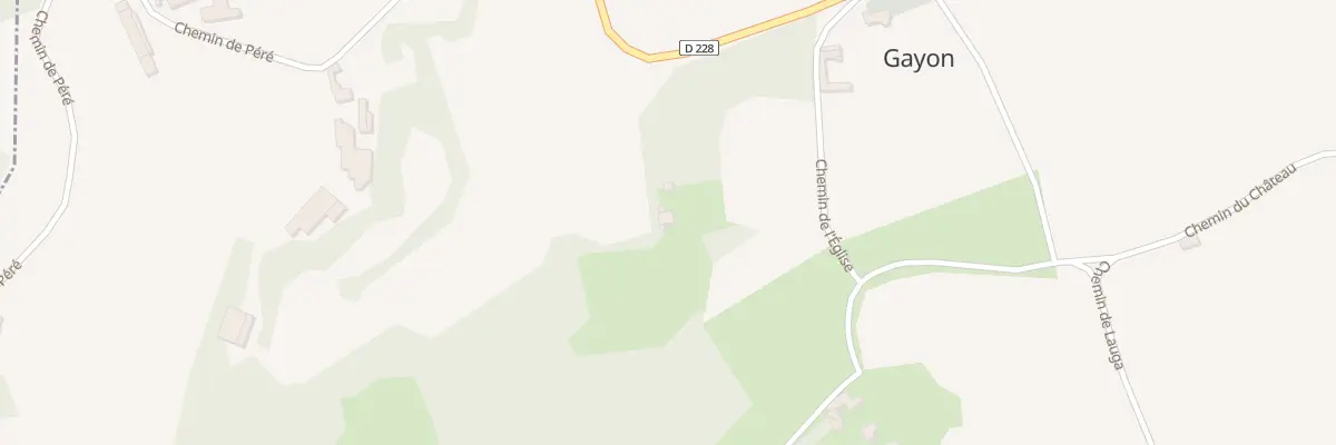 Plan du 2 Che de l’Église à Gayon