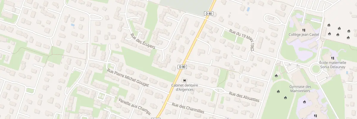 Plan du 26 Rue de la Gare à Argences