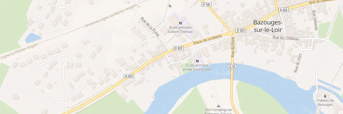 Plan du 8 Rue d’Anjou à Bazouges Cré sur Loir