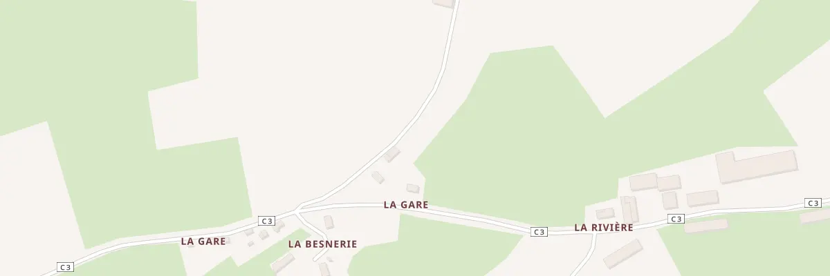 Plan du 1 La Gare à Parennes