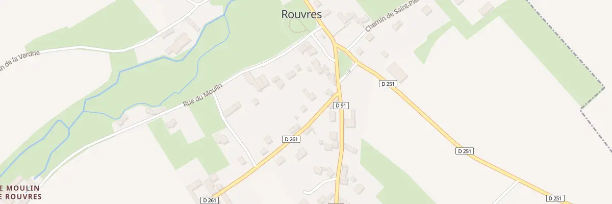 Plan du 5023 Rue des Petites Chasses à Rouvres