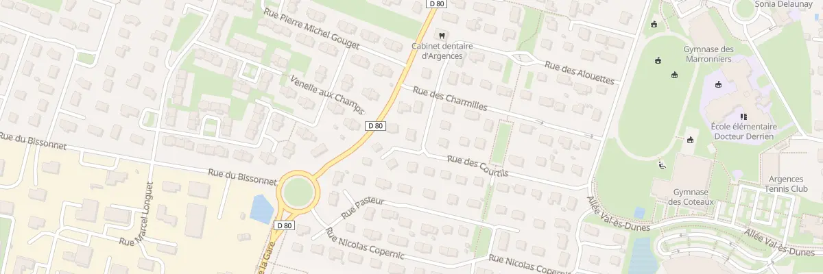 Plan du 6 Rue des Courtils à Argences