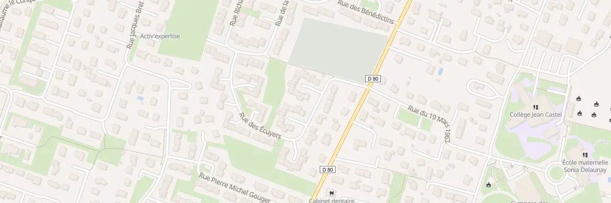 Plan du 14 Rue des Écuyers à Argences