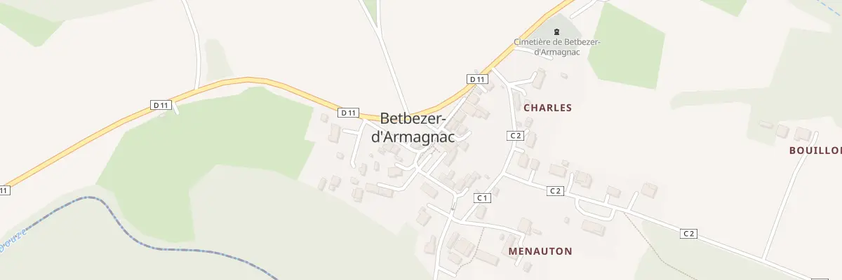 Plan du 25 Rte du Bas Armagnac à Betbezer-d’Armagnac