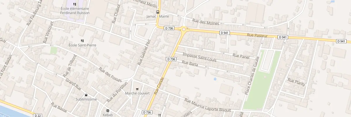 Plan du 36 Rue Conde à Jarnac