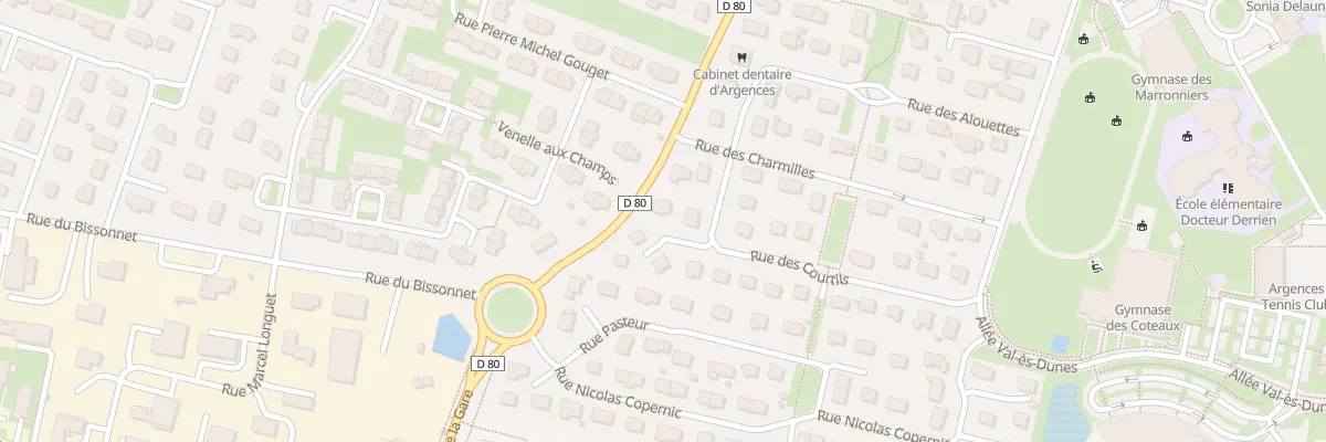 Plan du 8 Rue des Courtils à Argences