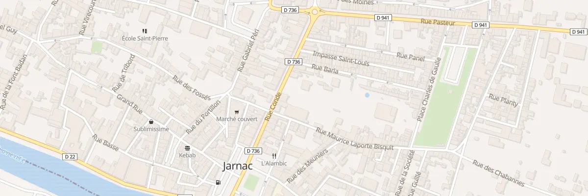 Plan du 22 Rue Conde à Jarnac