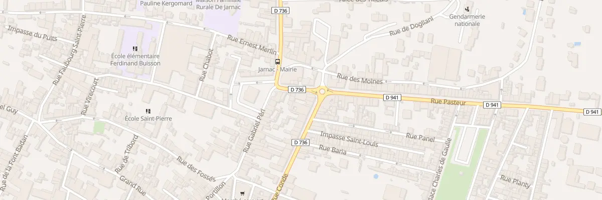 Plan du 8 Rue Pasteur à Jarnac