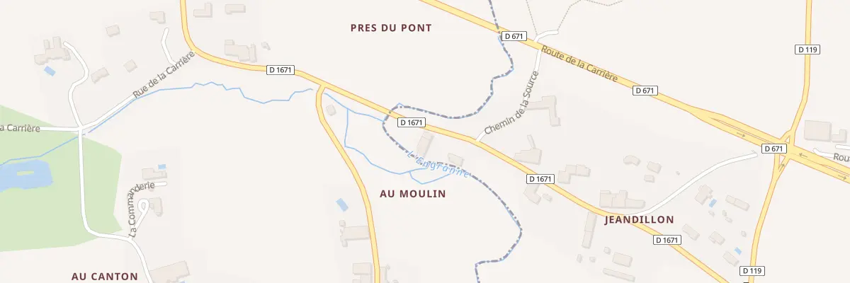 Plan de Jeandillon à Martres
