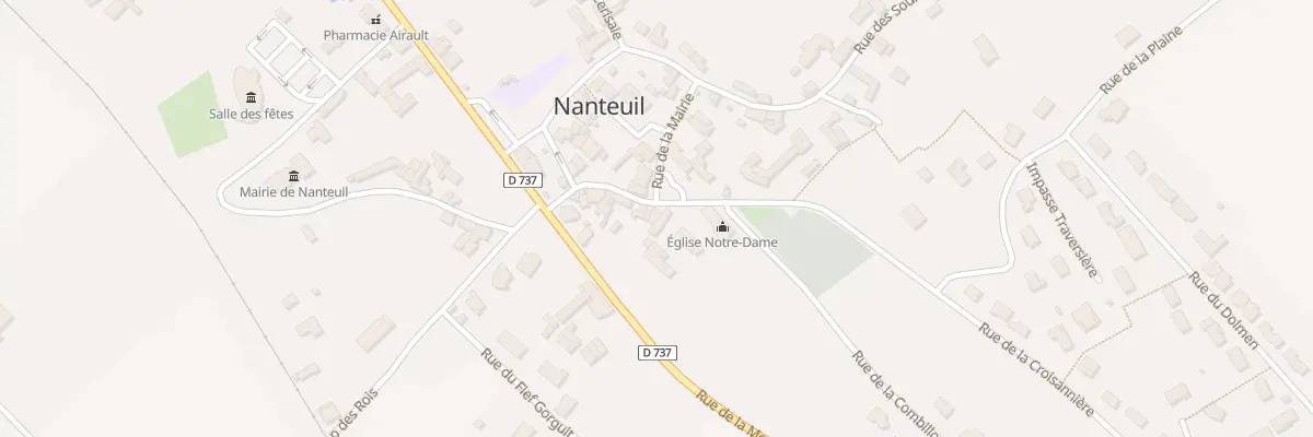 Plan du 2 Pl de l’Eglise à Nanteuil