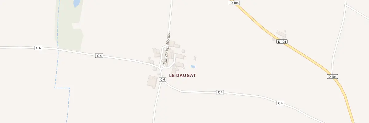 Plan du 4 Imp de Pouffonds le Daugat à Paizay-le-Chapt