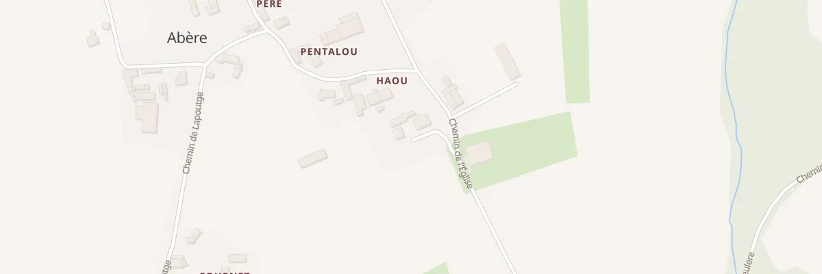 Plan du 6 Che de l’Eglise à Abère