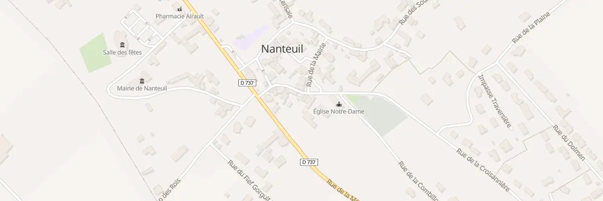Plan du 1 Pl de l’Eglise à Nanteuil