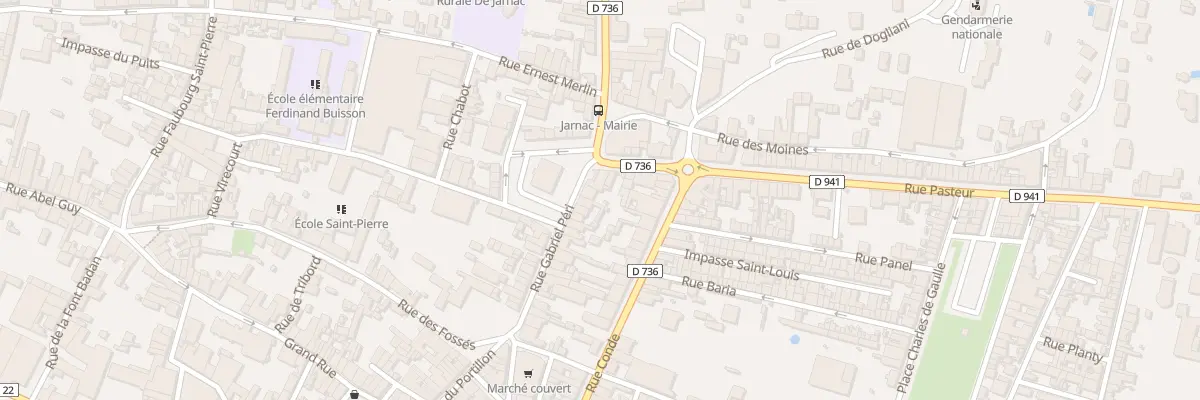 Plan du 32 Rue Gabriel Péri à Jarnac