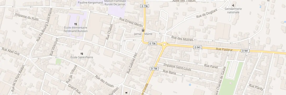 Plan du 34 Rue Gabriel Péri à Jarnac
