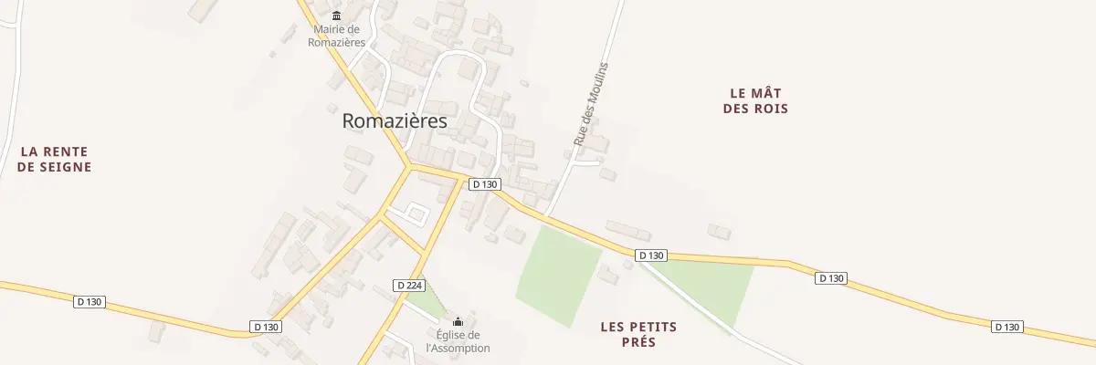 Plan du 11 Rue du Relais de Poste à Romazières