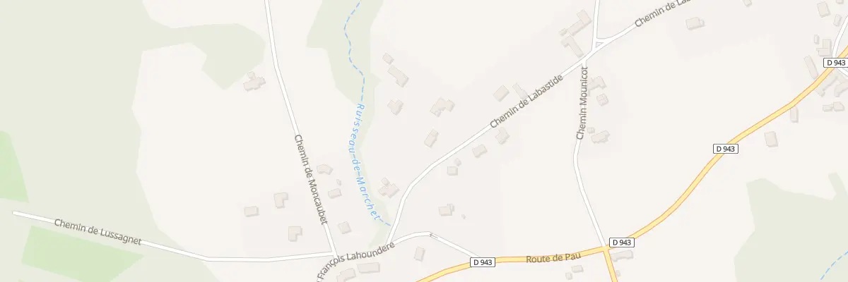 Plan du 612 Che de Labastide à Simacourbe