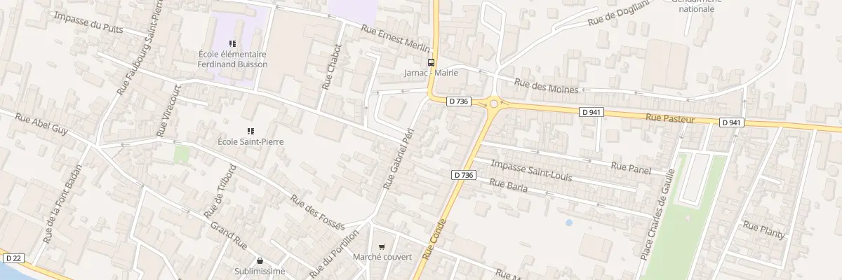 Plan du 26 Rue Gabriel Péri à Jarnac