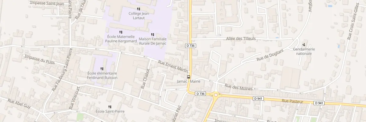 Plan du 7 Rue Jacques Moreau à Jarnac