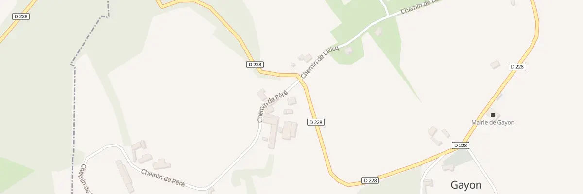 Plan du 1 Che de Pere à Gayon