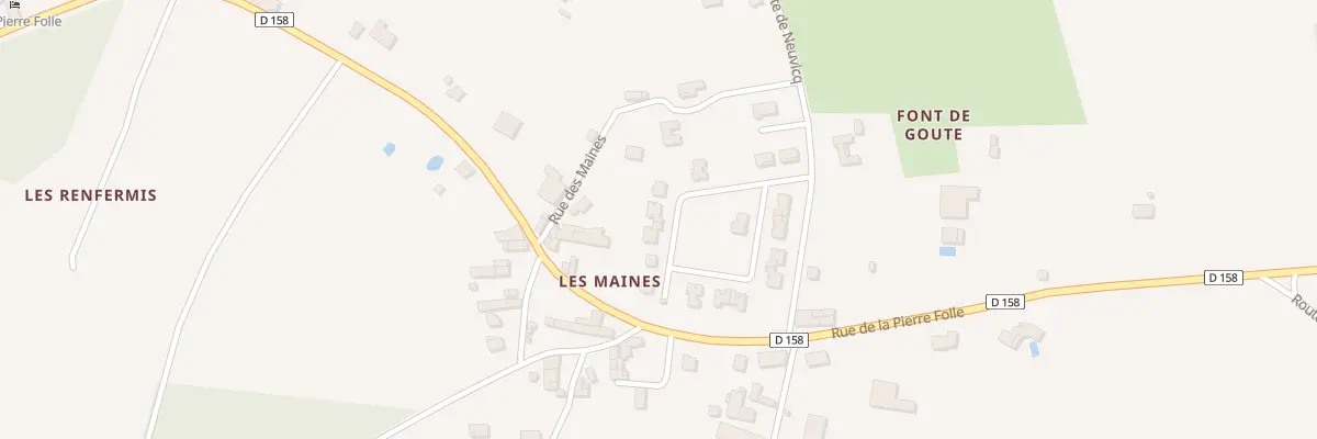 Plan du 11 Les Maines Nord à Montguyon