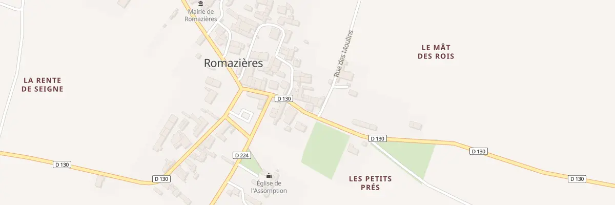 Plan du 13 Rue du Relais de Poste à Romazières