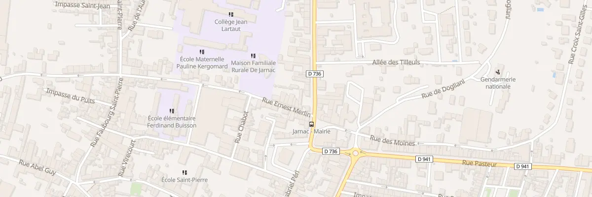 Plan du 2 Rue Ernest Merlin à Jarnac