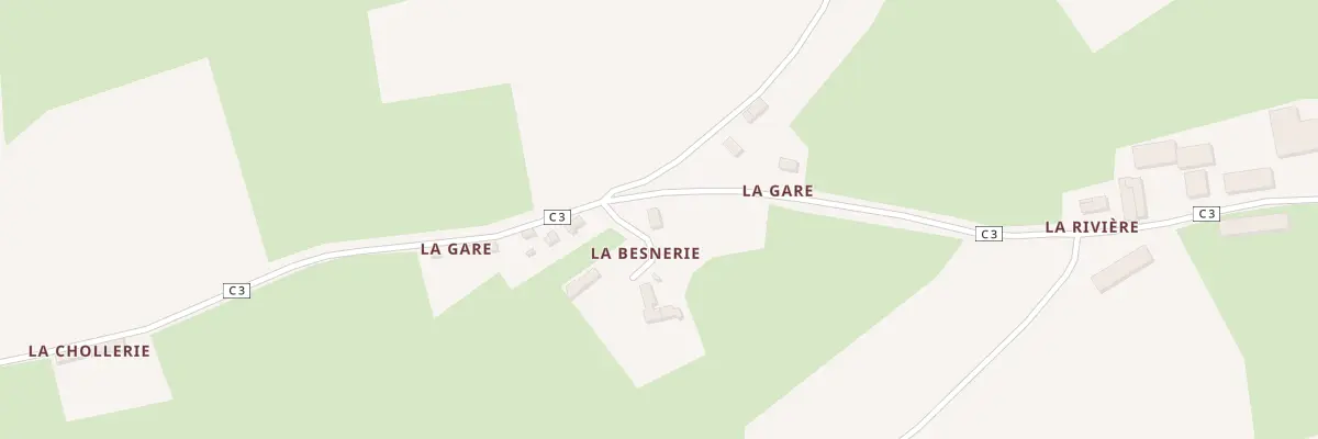 Plan du 6 La Gare à Parennes