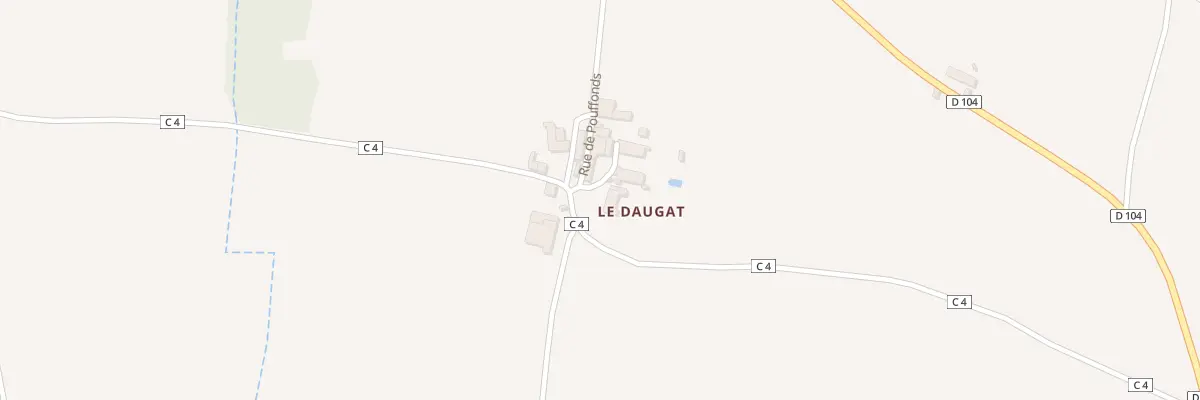 Plan du 2 Imp de Pouffonds le Daugat à Paizay-le-Chapt