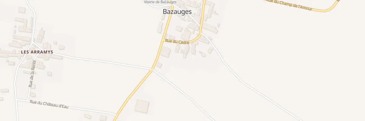 Plan du 23 Rue du Cédre à Bazauges