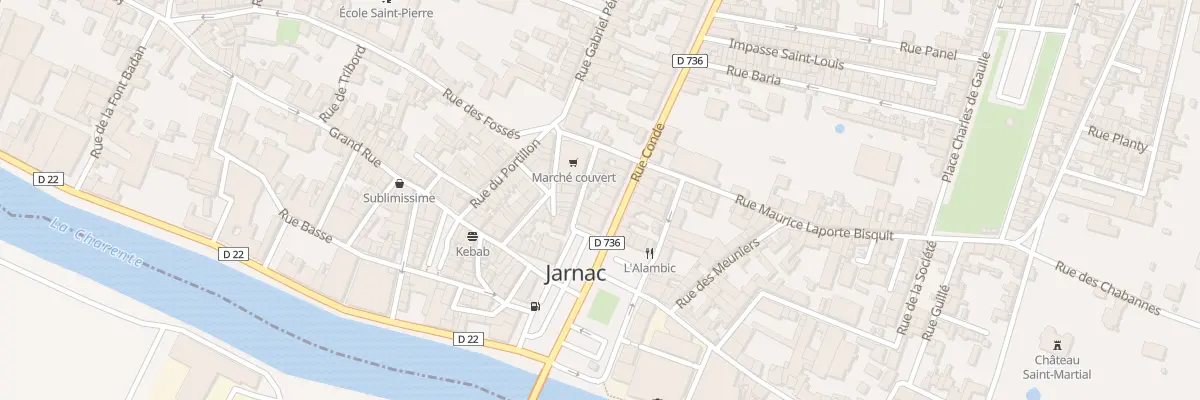 Plan du 5 Rue Conde à Jarnac