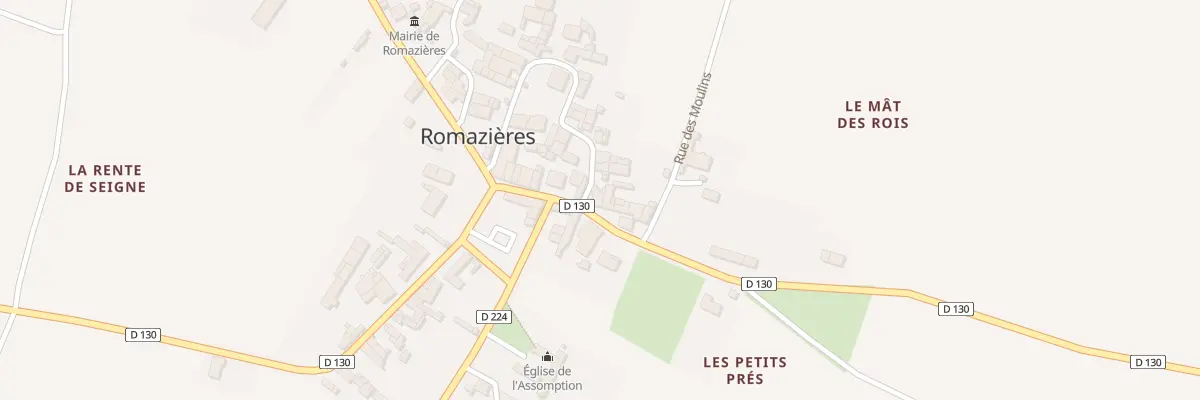 Plan du 9 Rue du Relais de Poste à Romazières