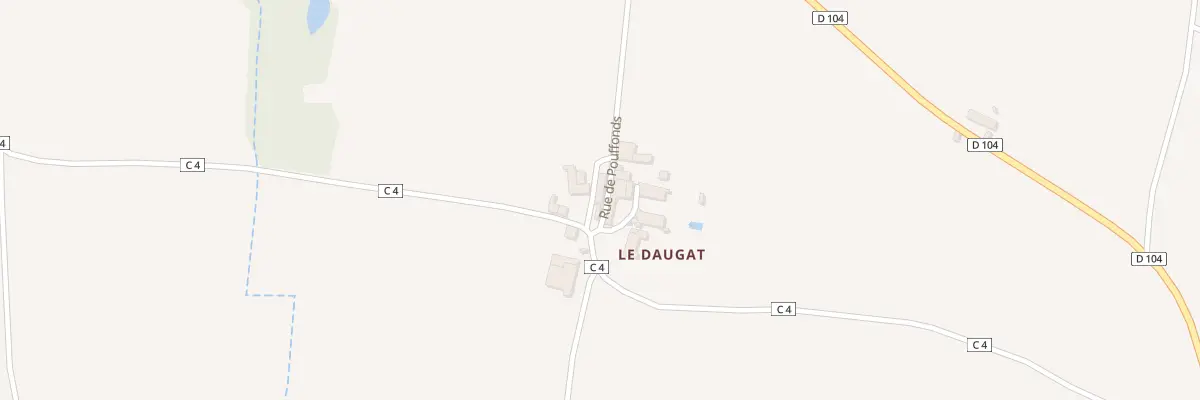 Plan du 1 Rue de Pouffonds le Daugat à Paizay-le-Chapt