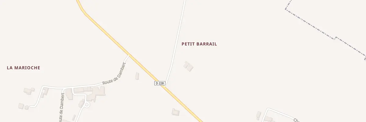Plan du 1 Petit Barail à Gornac
