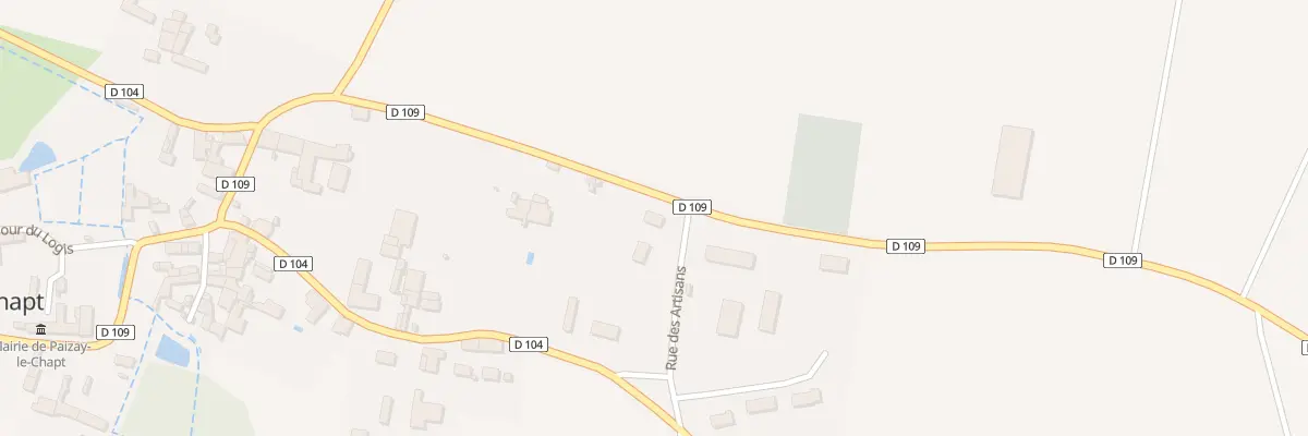 Plan du 10 Rue du Lavoir à Paizay-le-Chapt