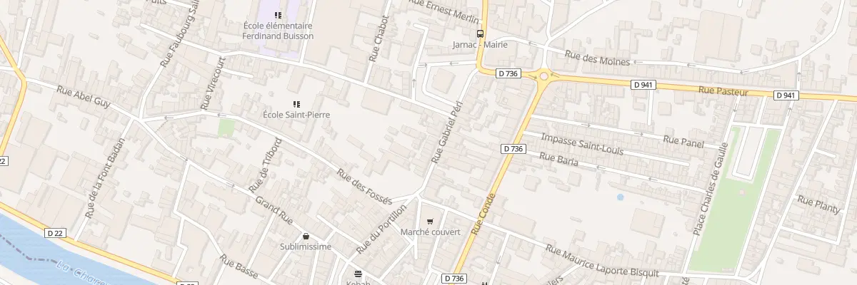 Plan du 13 Rue Gabriel Péri à Jarnac