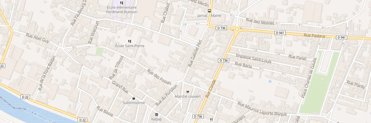 Plan du 9 Rue Gabriel Péri à Jarnac