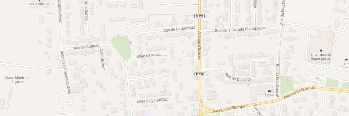Plan du 10 All de Jonzac à Jarnac