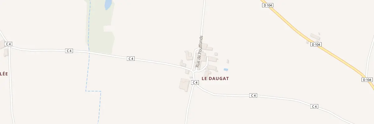 Plan du 1 Rue du Détour le Daugat à Paizay-le-Chapt