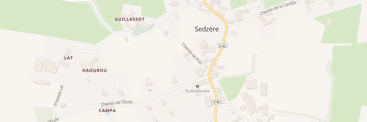 Plan du 5 Che de Prat à Sedzère