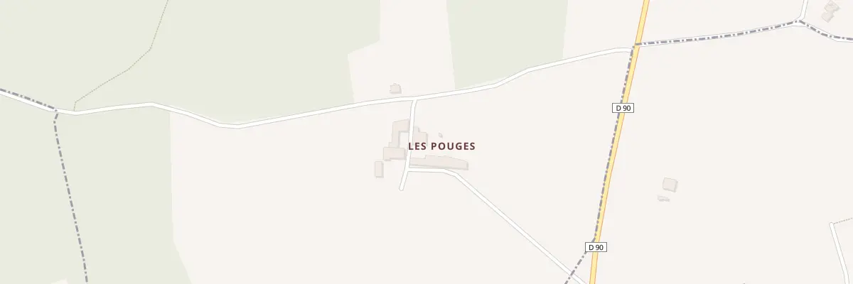 Plan du 1 Vge Les Pouges à Saint-Preuil