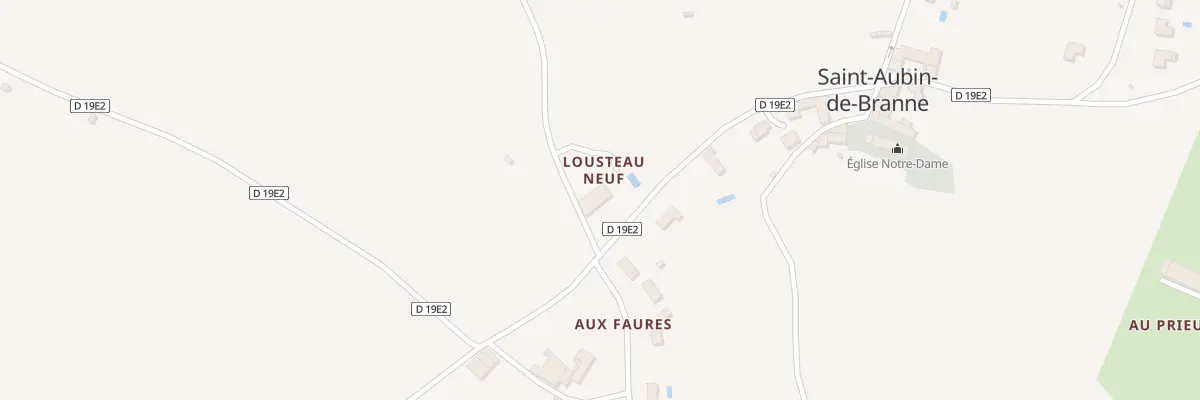 Plan du 89 Laustau Neuf à Saint-Aubin-de-Branne